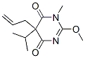 2-Methoxy-1-methyl-5-isopropyl-5-(2-propenyl)-4,6(1H,5H)-pyrimidinedione