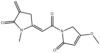 1,5-Dihydro-4-methoxy-1-[[(E)-1-methyl-4-methylene-5-oxopyrrolidin-2-ylidene]acetyl]-2H-pyrrol-2-one