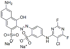 disodium 6-amino-3-[[4-[(5-chloro-2,6-difluoropyrimidin-4-yl)amino]-2-sulphonatophenyl]azo]-4-hydroxynaphthalene-2-sulphonate