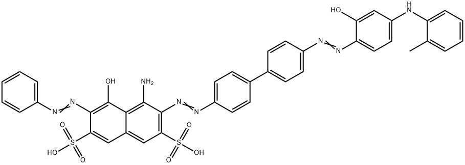 4-Amino-5-hydroxy-3-[[4'-[[2-hydroxy-4-[(2-methylphenyl)amino]phenyl]azo]-1,1'-biphenyl-4-yl]azo]-6-phenylazo-2,7-naphthalenedisulfonic acid