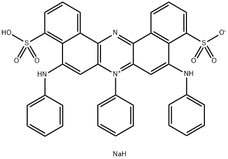 sodio-5,9-dianilino-7-phenyl-4,10-disulphonatodibenzo[a,j]phenazinium
