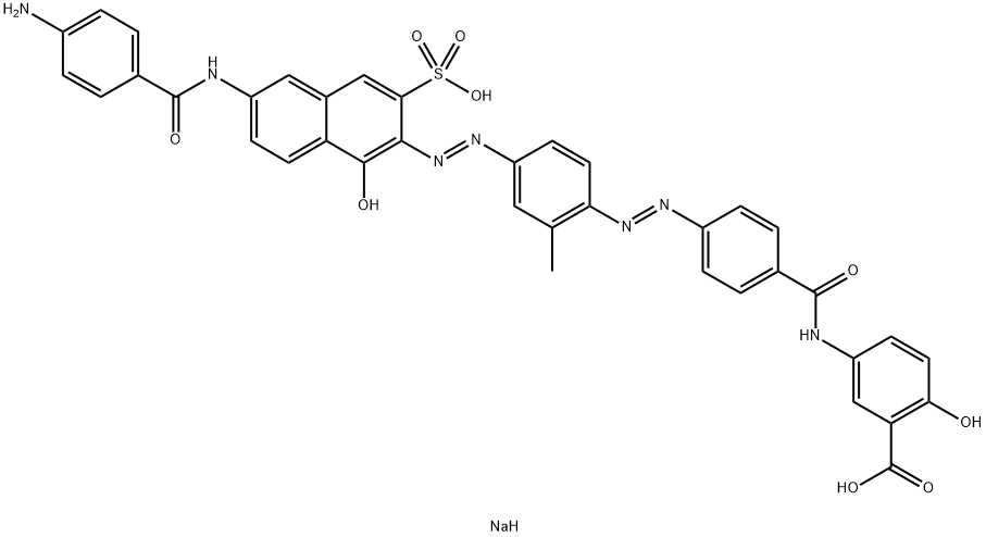 5-[[4-[[4-[[6-[(4-Aminobenzoyl)amino]-1-hydroxy-3-sulfo-2-naphthalenyl]azo]-2-methylphenyl]azo]benzoyl]amino]-2-hydroxybenzoic acid disodium salt
