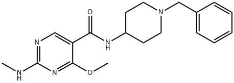 N-(1-Benzyl-4-piperidyl)-4-methoxy-2-(methylamino)-5-pyrimidinecarboxamide