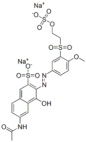 6-(Acetylamino)-4-hydroxy-3-[[4-methoxy-3-[[2-(sulfooxy)ethyl]sulfonyl]phenyl]azo]-2-naphthalenesulfonic acid disodium salt