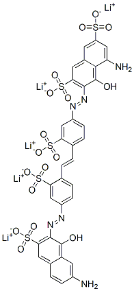5-Amino-3-[[4-[2-[4-[(7-amino-1-hydroxy-3-sulfo-2-naphthalenyl)azo]-2-sulfophenyl]ethenyl]-3-sulfophenyl]azo]-4-hydroxy-2,7-naphthalenedisulfonic acid pentalithium salt