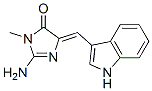 4H-Imidazol-4-one,  2-amino-3,5-dihydro-5-(1H-indol-3-ylmethylene)-3-methyl-