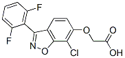 [[7-Chloro-3-(2,6-difluorophenyl)-1,2-benzisoxazol-6-yl]oxy]acetic acid
