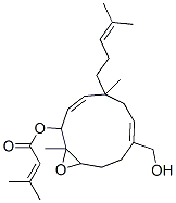 3-Methyl-2-butenoic acid [8-hydroxymethyl-1,5-dimethyl-5-(4-methyl-3-pentenyl)-12-oxabicyclo[9.1.0]dodeca-3,7-dien-2-yl] ester