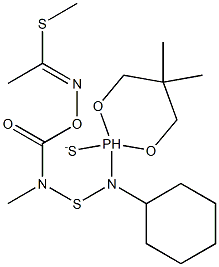 (1-methylsulfanylethylideneamino) N-[cyclohexyl-(5,5-dimethyl-2-sulfan ylidene-1,3-dioxa-2$l^{5}-phosphacyclohex-2-yl)amino]sulfanyl-N-methyl -carbamate