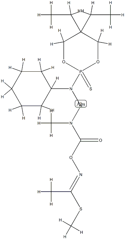 (1-methylsulfanylethylideneamino) N-[cyclohexyl-(5,5-diethyl-2-sulfany lidene-1,3-dioxa-2$l^{5}-phosphacyclohex-2-yl)amino]sulfanyl-N-methyl- carbamate