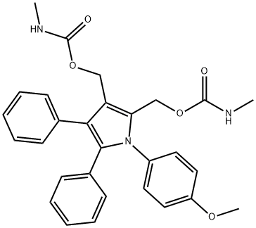 1H-Pyrrole-2,3-dimethanol, 1- (4-methoxyphenyl)-4,5-diphenyl-, bis(met hylcarbamate) (ester)