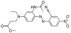 methyl N-[3-(acetylamino)-4-[(2-cyano-4-nitrophenyl)azo]phenyl]-N-ethyl-beta-alaninate