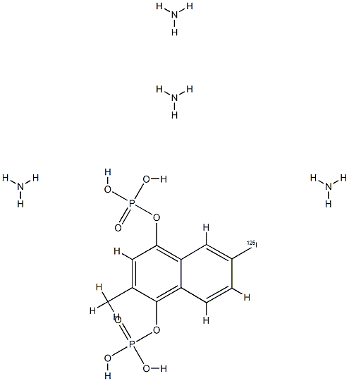 6-iodo-2-methyl-1,4-naphthoquinol bis(diammonium phosphate)