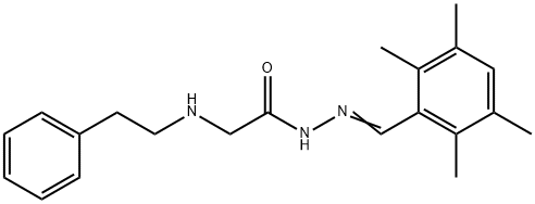 2-(phenethylamino)-N-[(2,3,5,6-tetramethylphenyl)methylideneamino]acet amide