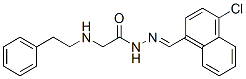 N-[(4-chloronaphthalen-1-yl)methylideneamino]-2-(phenethylamino)acetam ide