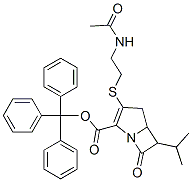 trityl 3-(2-acetamidoethylsulfanyl)-7-oxo-6-propan-2-yl-1-azabicyclo[3 .2.0]hept-2-ene-2-carboxylate