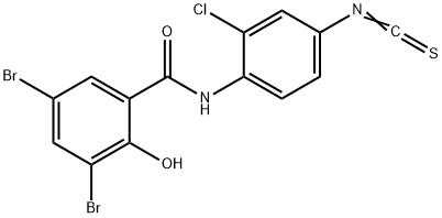 3,5-dibromo-2-chlorosalicylanilide-4'-isothiocyanate