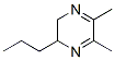 Pyrazine, 2,3-dihydro-5,6-dimethyl-2-propyl- (9CI)