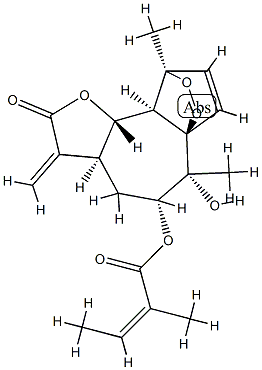 (Z)-2-Methyl-2-butenoic acid [(3aS,9aS,9bS)-2,3,3a,5,6,9,9a,9b-octahydro-6β-hydroxy-6,9-dimethyl-3-methylene-2-oxo-4H-6aβ,9β-ethenofuro[2',3':3,4]cyclohepta[1,2-c][1,2]dioxol-5β-yl] ester