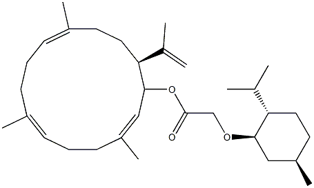 (1R,14S,2E,6E,10E)-1-[[(2α-Isopropyl-5β-methylcyclohexyl)oxy]acetoxy]-14β-isopropenyl-3,7,11-trimethylcyclotetradeca-2,6,10-triene