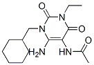Acetamide,  N-[6-amino-1-(cyclohexylmethyl)-3-ethyl-1,2,3,4-tetrahydro-2,4-dioxo-5-pyrimidinyl]-