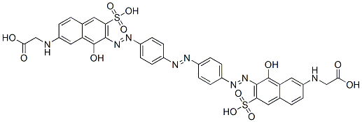 N,N'-[azobis[4,1-phenyleneazo(8-hydroxy-6-sulphonaphthalene-7,2-diyl)]]bisglycine