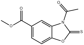 3-ACETYL-2,3-DIHYDRO-2-THIOXO-5-BENZOXAZOLECARBOXYLIC ACID METHYL ESTER