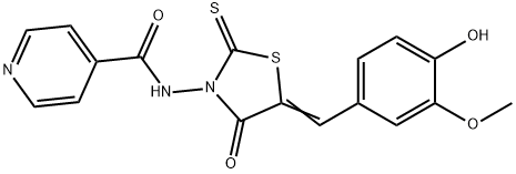 N-[5-[(4-Hydroxy-3-methoxyphenyl)methylene]-4-oxo-2-thioxo-3-thiazolidinyl]-4-pyridinecarboxamide