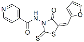 N-[(5E)-5-(2-furylmethylidene)-4-oxo-2-sulfanylidene-thiazolidin-3-yl] pyridine-4-carboxamide