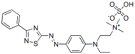 [2-[ethyl[4-[(3-phenyl-1,2,4-thiadiazol-5-yl)azo]phenyl]amino]ethyl]trimethylammonium hydrogen sulphate
