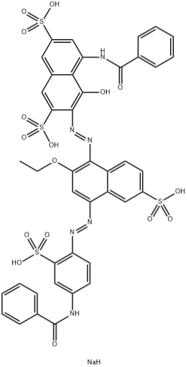 tetrasodium 5-(benzoylamino)-3-[[4-[[4-(benzoylamino)-2-sulphonatophenyl]azo]-2-ethoxy-6-sulphonato-1-naphthyl]azo]-4-hydroxynaphthalene-2,7-disulphonate
