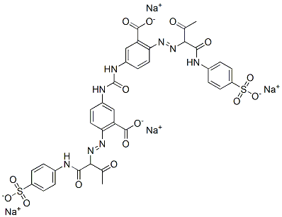 3,3'-(Carbonyldiimino)bis[6-[[2-oxo-1-[[(4-sulfophenyl)amino]carbonyl]propyl]azo]benzoic acid]tetrasodium salt