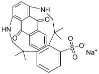 Benzenesulfonic acid, (9,10-dihydro-9,10-dioxo-1,4-anthracenediyl)diiminobis(1,1-dimethylethyl)-, sodium salt