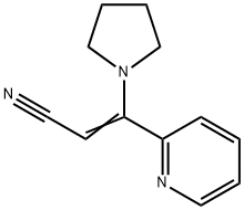 2-Propenenitrile,3-(2-pyridinyl)-3-(1-pyrrolidinyl)-(9CI)