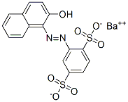 2-[(2-Hydroxy-1-naphthalenyl)azo]-1,4-benzenedisulfonic acid barium salt