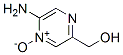 Pyrazinemethanol, 5-amino-, 4-oxide (9CI)