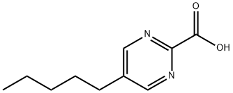 2-Pyrimidinecarboxylic acid, 5-pentyl- (9CI)