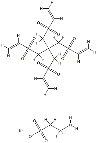 2-氨基乙磺酸钾与1,3-双(乙烯磺酰基)-2,2-双[(乙烯磺酰基)甲基]丙烷的聚合物