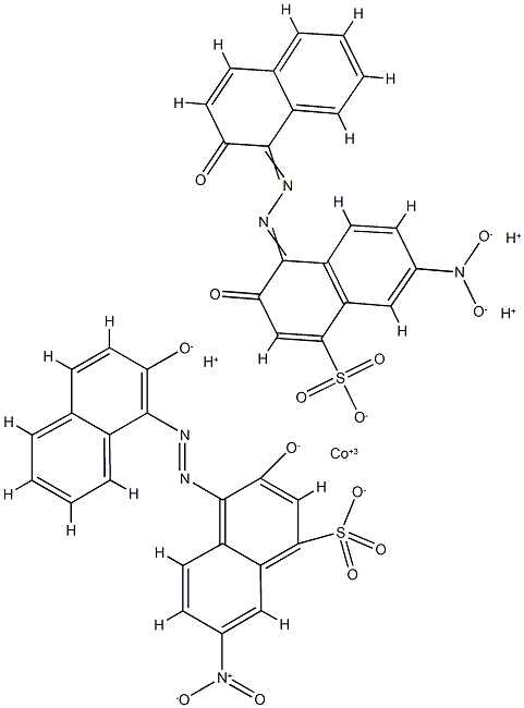 Cobaltate(3-), bis[3-hydroxy-4-[(2-hydroxy- 1-naphthalenyl)azo]-7-nitro-1-naphthalenesulfonato (3-)]-, trihydrogen