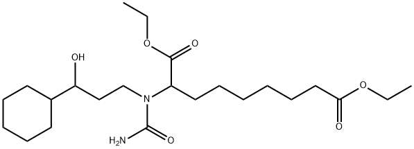 diethyl 2-[(aminocarbonyl)(3-cyclohexyl-3-hydroxypropyl)amino]nonanedioate