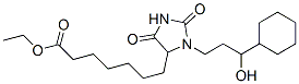 ethyl 3-(3-cyclohexyl-3-hydroxypropyl)-2,5-dioxoimidazolidine-4-heptanoate
