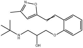 ((1,1-dimethylethyl)amino)-3-(2-(2-(3-methyl-5-isoxazolyl)ethenyl)phenoxy)-2-propanol