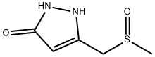 3H-Pyrazol-3-one,  1,2-dihydro-5-[(methylsulfinyl)methyl]-