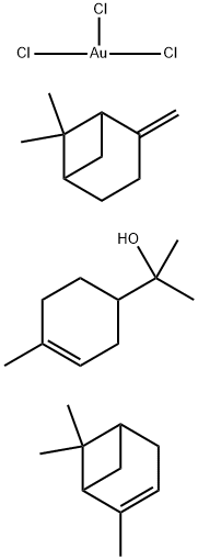 3-Cyclohexene-1-methanol, α,α,4-trimethyl-, mixed with α-pinene and -pinene, sulfurized, reaction products with gold chloride (AuCl3)