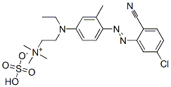 [2-[[4-[(5-chloro-2-cyanophenyl)azo]-3-methylphenyl]ethylamino]ethyl]trimethylammonium hydrogen sulphate