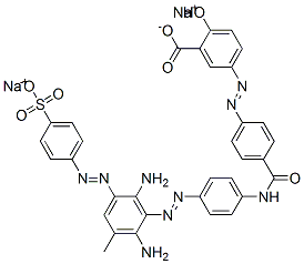 disodium 5-[[4-[[[4-[[2,6-diamino-3-methyl-5-[(4-sulphonatophenyl)azo]phenyl]azo]phenyl]amino]carbonyl]phenyl]azo]salicylate