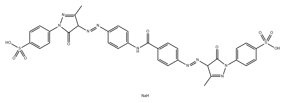 disodium p-[4-[[4-[[4-[[4,5-dihydro-3-methyl-5-oxo-1-(4-sulphonatophenyl)-1H-pyrazol-4-yl]azo]benzoyl]amino]phenyl]azo]-4,5-dihydro-3-methyl-5-oxo-1H-pyrazol-1-yl]benzenesulphonate