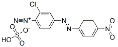 2-chloro-4-[(4-nitrophenyl)azo]benzenediazonium hydrogen sulphate