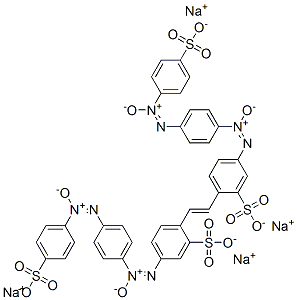5-[[4-[(4-Sulfophenyl)-ONN-azoxy]phenyl]-ONN-azoxy]-2-[2-[2-sulfo-4-[[4-[(4-sulfophenyl)-ONN-azoxy]phenyl]-ONN-azoxy]phenyl]ethenyl]benzenesulfonic acid tetrasodium salt