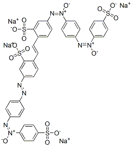 5-[[4-[(4-Sulfophenyl)-ONN-azoxy]phenyl]azo]-2-[2-[2-sulfo-4-[[4-[(4-sulfophenyl)-ONN-azoxy]phenyl]-ONN-azoxy]phenyl]ethenyl]benzenesulfonic acid tetrasodium salt